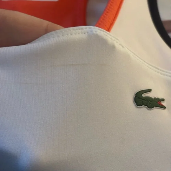 Nwt Lacoste Open Back White Tennis Dress 38/6 - Picture 5 of 7